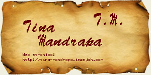 Tina Mandrapa vizit kartica